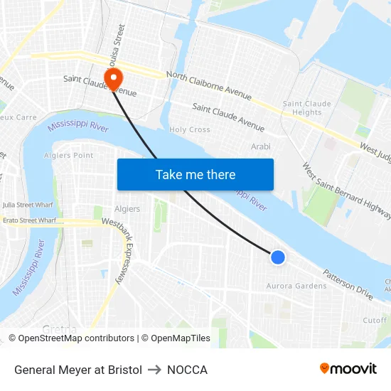 General Meyer at Bristol to NOCCA map