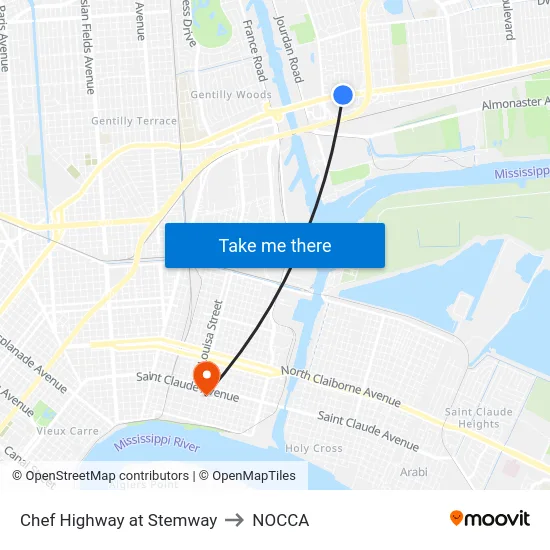 Chef Highway at Stemway to NOCCA map