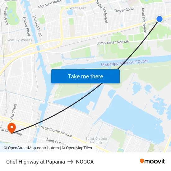 Chef Highway at Papania to NOCCA map