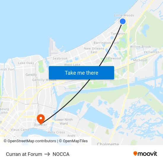 Curran at Forum to NOCCA map