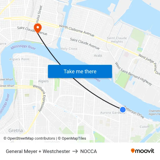 General Meyer + Westchester to NOCCA map