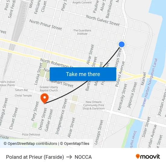 Poland at Prieur (Farside) to NOCCA map