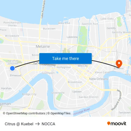 Citrus @ Kuebel to NOCCA map