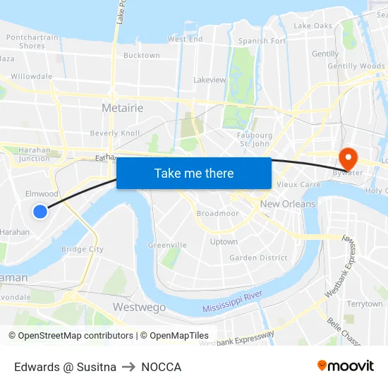 Edwards @ Susitna to NOCCA map