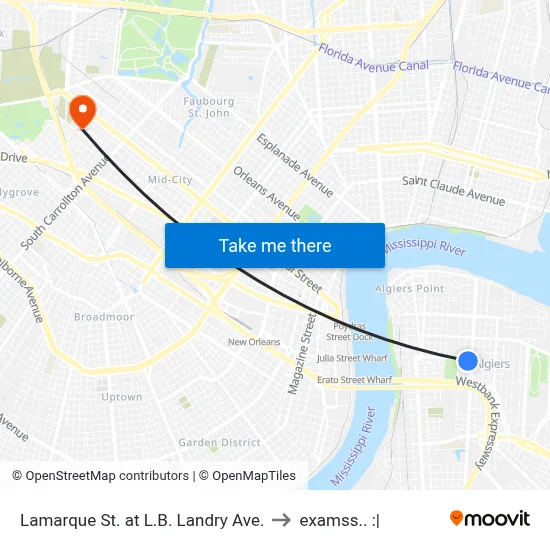 Lamarque St. at L.B. Landry Ave. to examss.. :| map