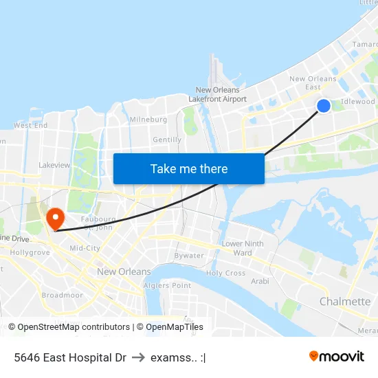5646 East Hospital Dr to examss.. :| map