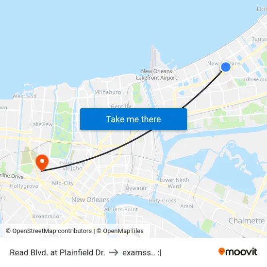 Read Blvd. at Plainfield Dr. to examss.. :| map