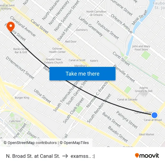 N. Broad St. at Canal St. to examss.. :| map