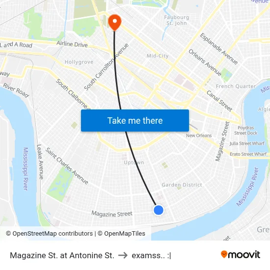Magazine St. at Antonine St. to examss.. :| map