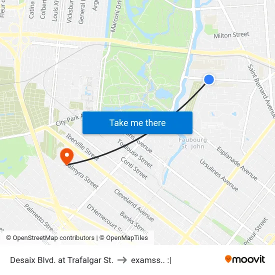 Desaix Blvd. at Trafalgar St. to examss.. :| map
