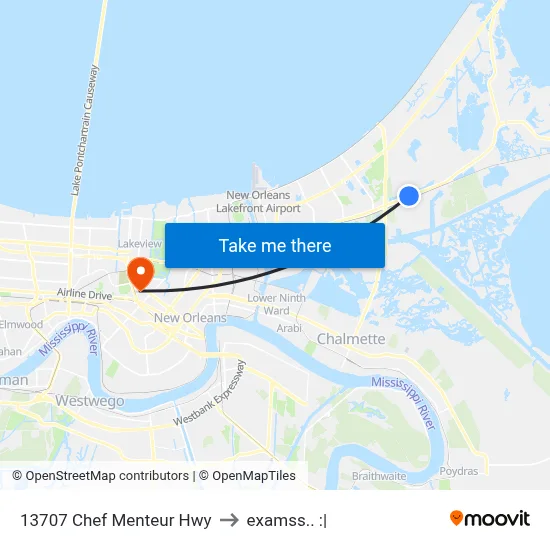 13707 Chef Menteur Hwy to examss.. :| map