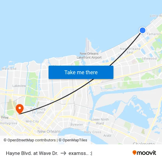 Hayne Blvd. at Wave Dr. to examss.. :| map