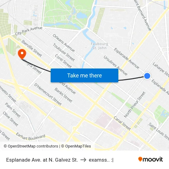 Esplanade Ave. at N. Galvez St. to examss.. :| map