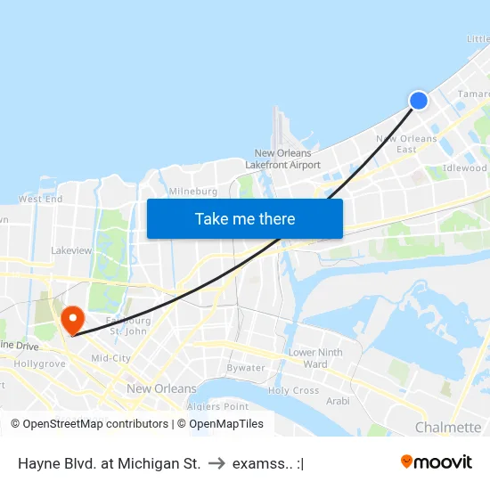 Hayne Blvd. at Michigan St. to examss.. :| map