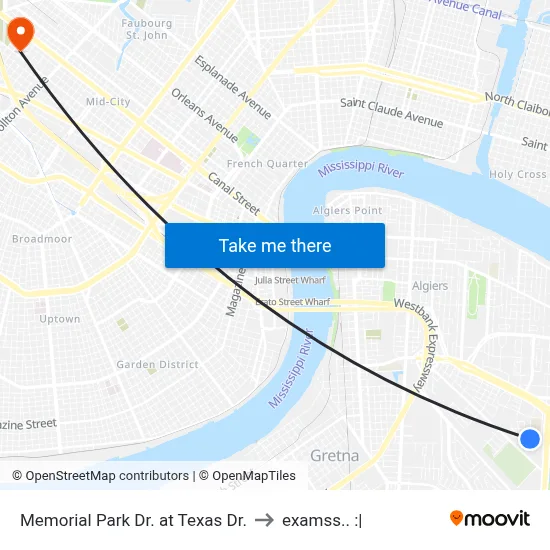 Memorial Park Dr. at Texas Dr. to examss.. :| map