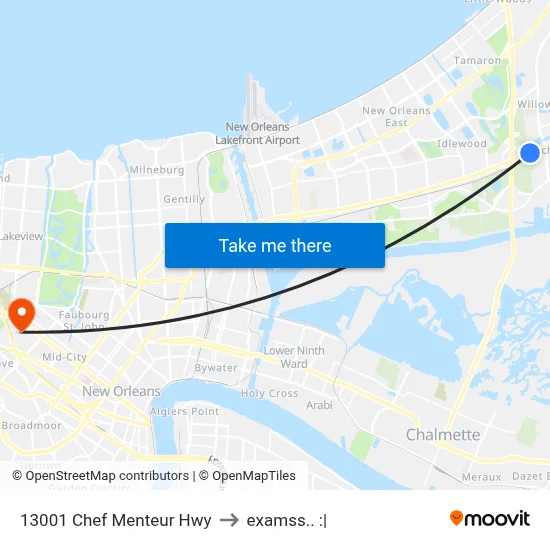 13001 Chef Menteur Hwy to examss.. :| map