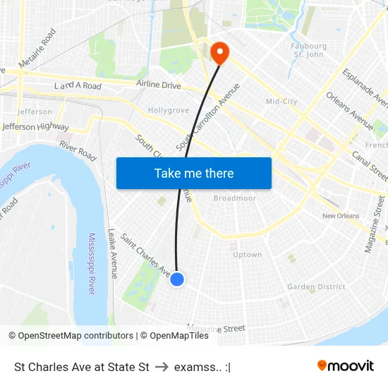 St Charles Ave at State St to examss.. :| map