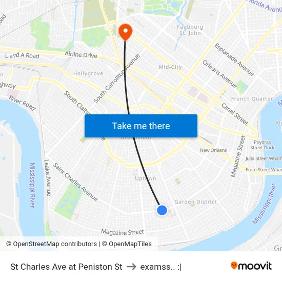 St Charles Ave at Peniston St to examss.. :| map