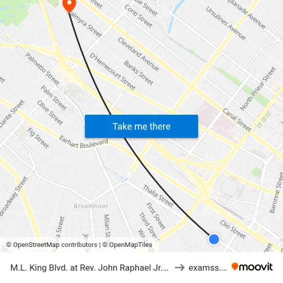 M.L. King Blvd. at Rev. John Raphael Jr. Way to examss.. :| map