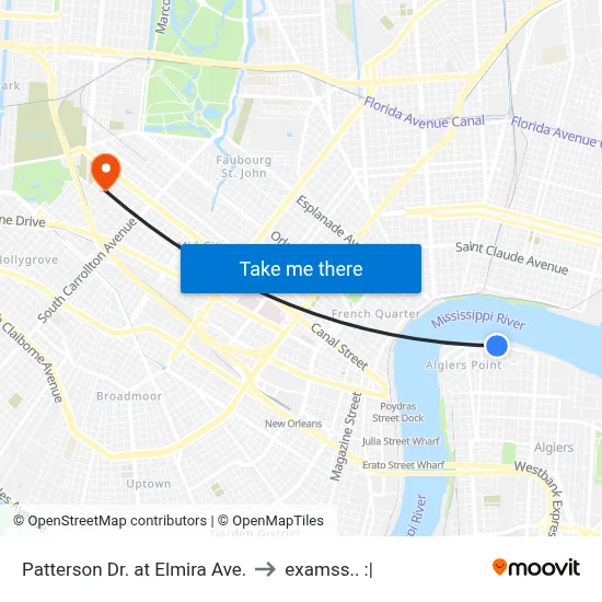 Patterson Dr. at Elmira Ave. to examss.. :| map