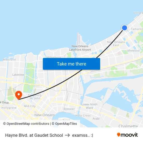Hayne Blvd. at Gaudet School to examss.. :| map