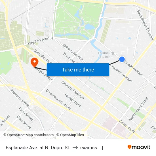 Esplanade Ave. at N. Dupre St. to examss.. :| map