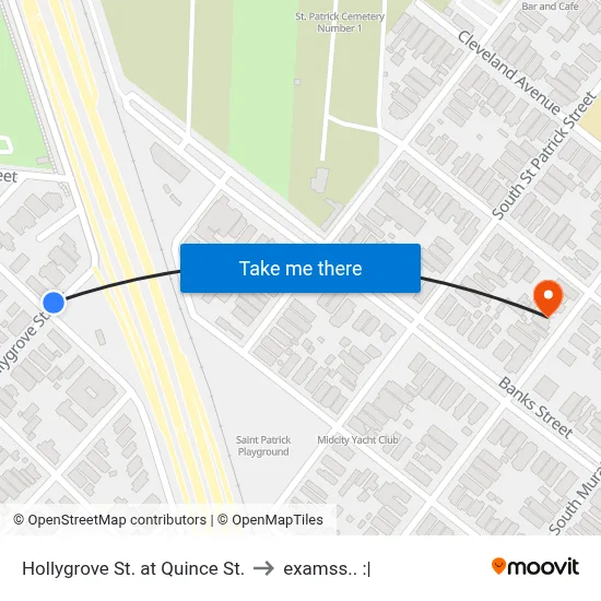 Hollygrove St. at Quince St. to examss.. :| map