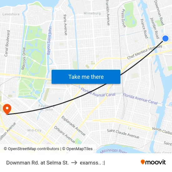 Downman Rd. at Selma St. to examss.. :| map