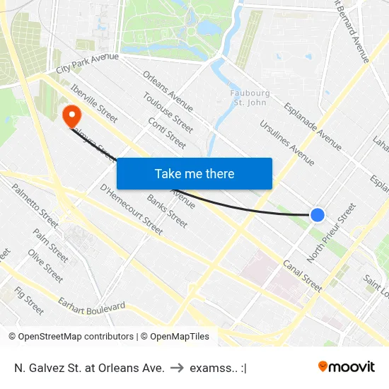 N. Galvez St. at Orleans Ave. to examss.. :| map