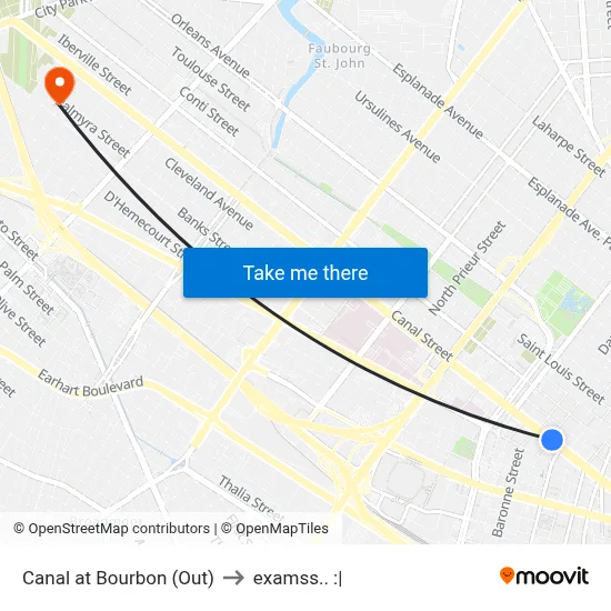 Canal at Bourbon (Out) to examss.. :| map