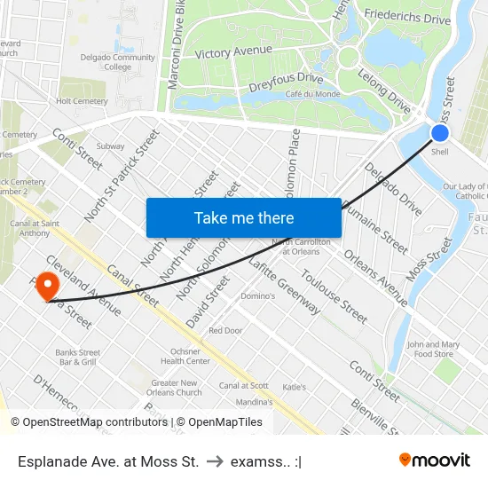 Esplanade Ave. at Moss St. to examss.. :| map