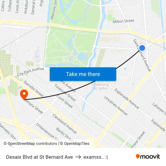 Desaix Blvd at St Bernard Ave to examss.. :| map