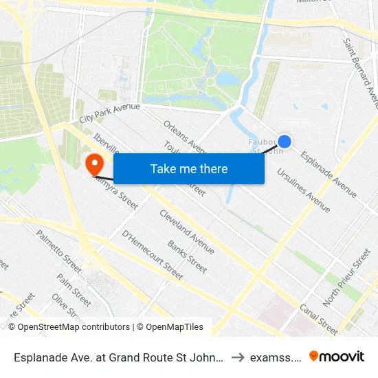 Esplanade Ave. at Grand Route St John St. to examss.. :| map