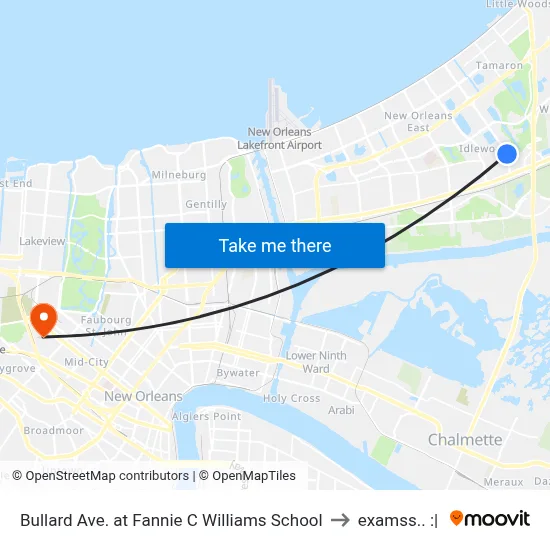 Bullard Ave. at Fannie C Williams School to examss.. :| map