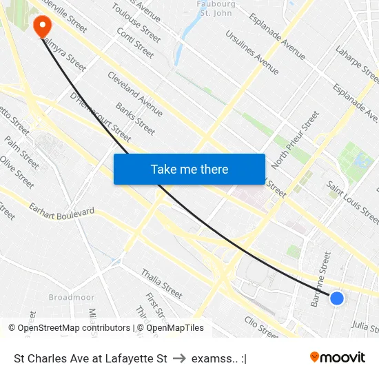 St Charles Ave at Lafayette St to examss.. :| map