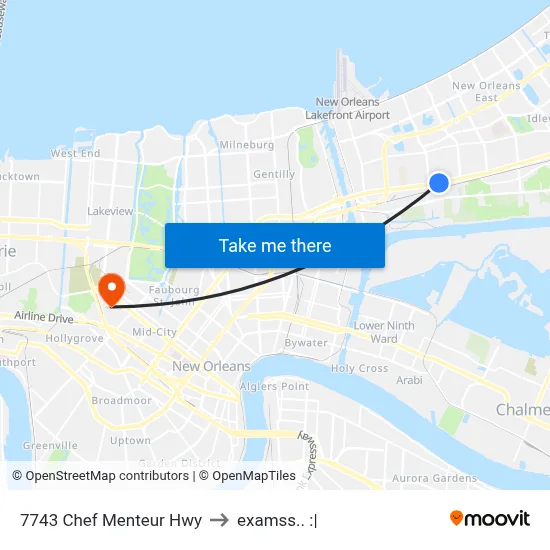 7743 Chef Menteur Hwy to examss.. :| map