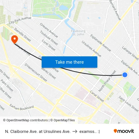N. Claiborne Ave. at Ursulines Ave. to examss.. :| map
