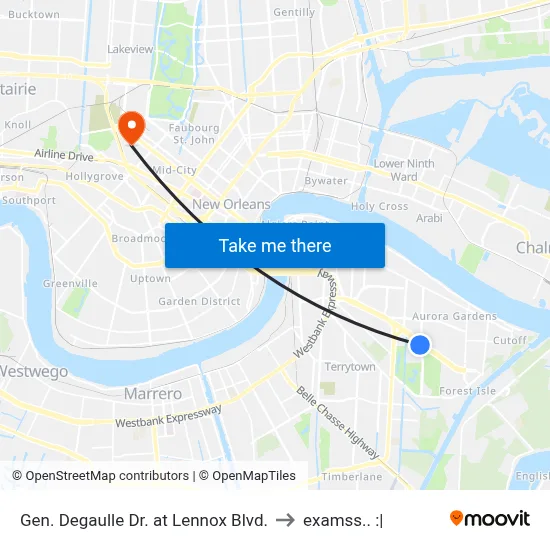 Gen. Degaulle Dr. at Lennox Blvd. to examss.. :| map