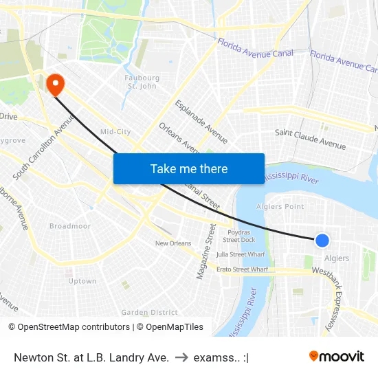 Newton St. at L.B. Landry Ave. to examss.. :| map