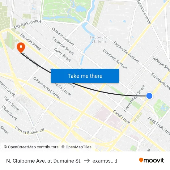 N. Claiborne Ave. at Dumaine St. to examss.. :| map