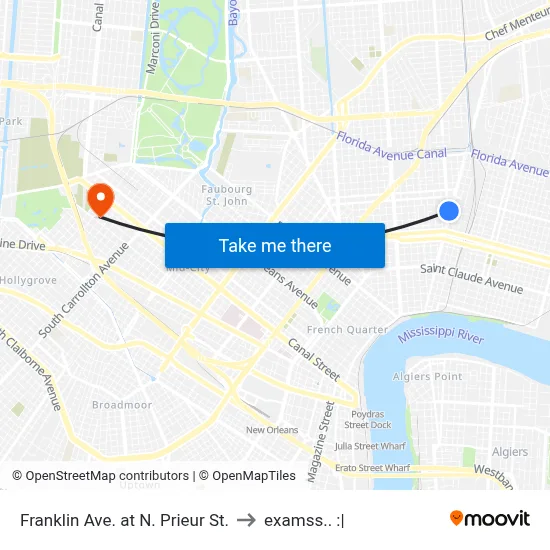 Franklin Ave. at N. Prieur St. to examss.. :| map