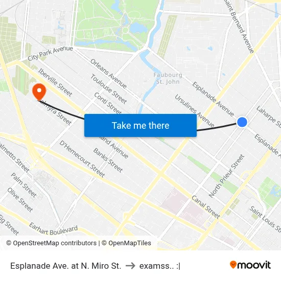 Esplanade Ave. at N. Miro St. to examss.. :| map