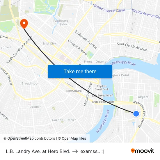 L.B. Landry Ave. at Hero Blvd. to examss.. :| map