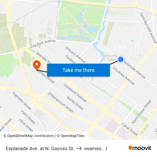 Esplanade Ave. at N. Gayoso St. to examss.. :| map