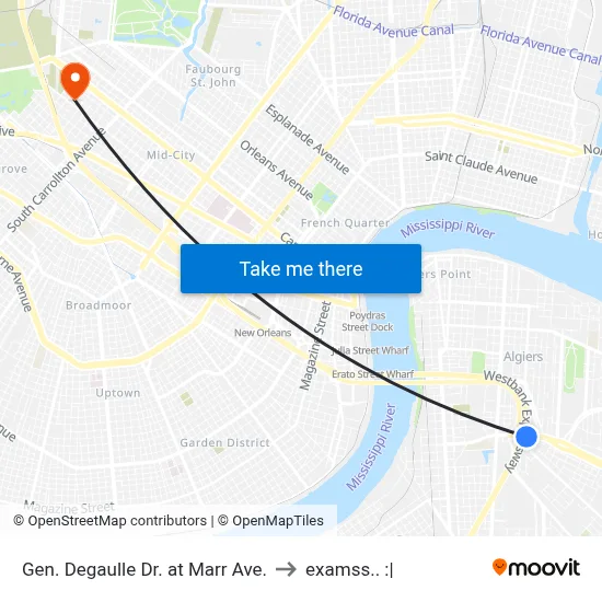 Gen. Degaulle Dr. at Marr Ave. to examss.. :| map