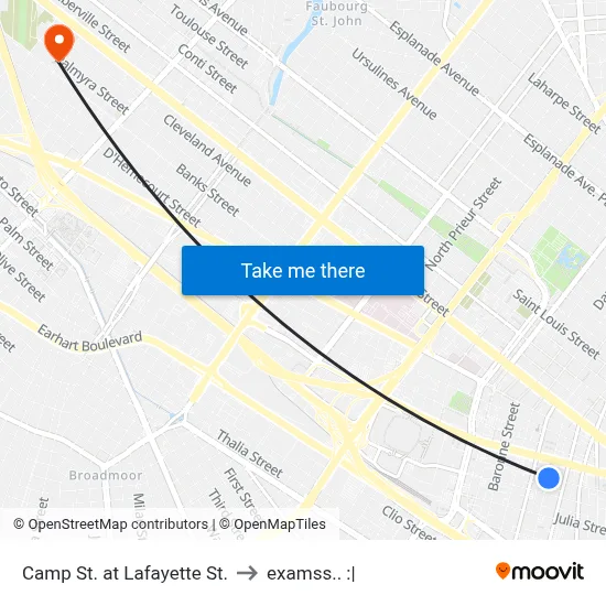 Camp St. at Lafayette St. to examss.. :| map
