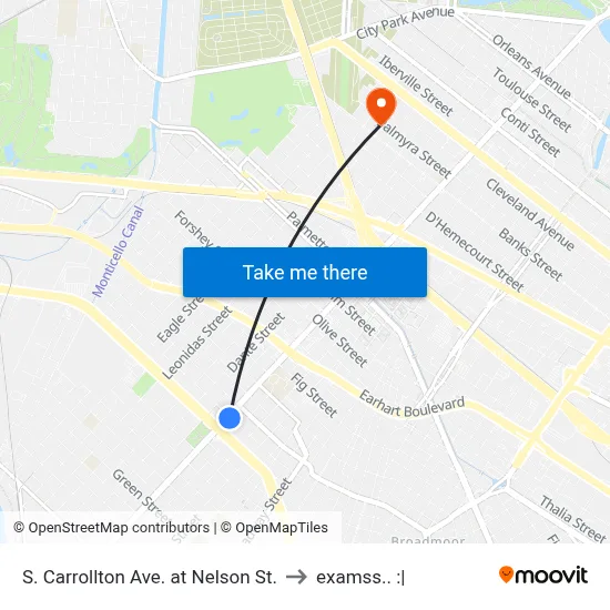 S. Carrollton Ave. at Nelson St. to examss.. :| map