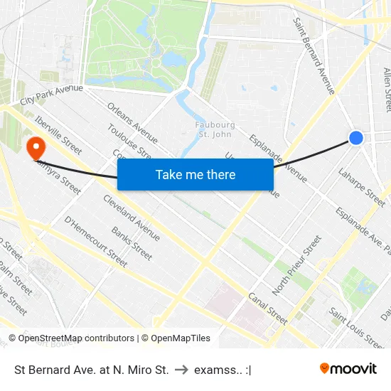 St Bernard Ave. at N. Miro St. to examss.. :| map