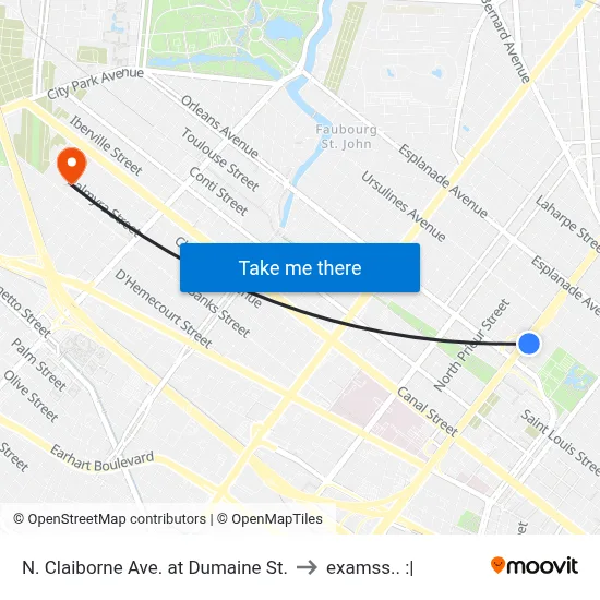 N. Claiborne Ave. at Dumaine St. to examss.. :| map