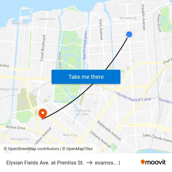 Elysian Fields Ave. at Prentiss St. to examss.. :| map